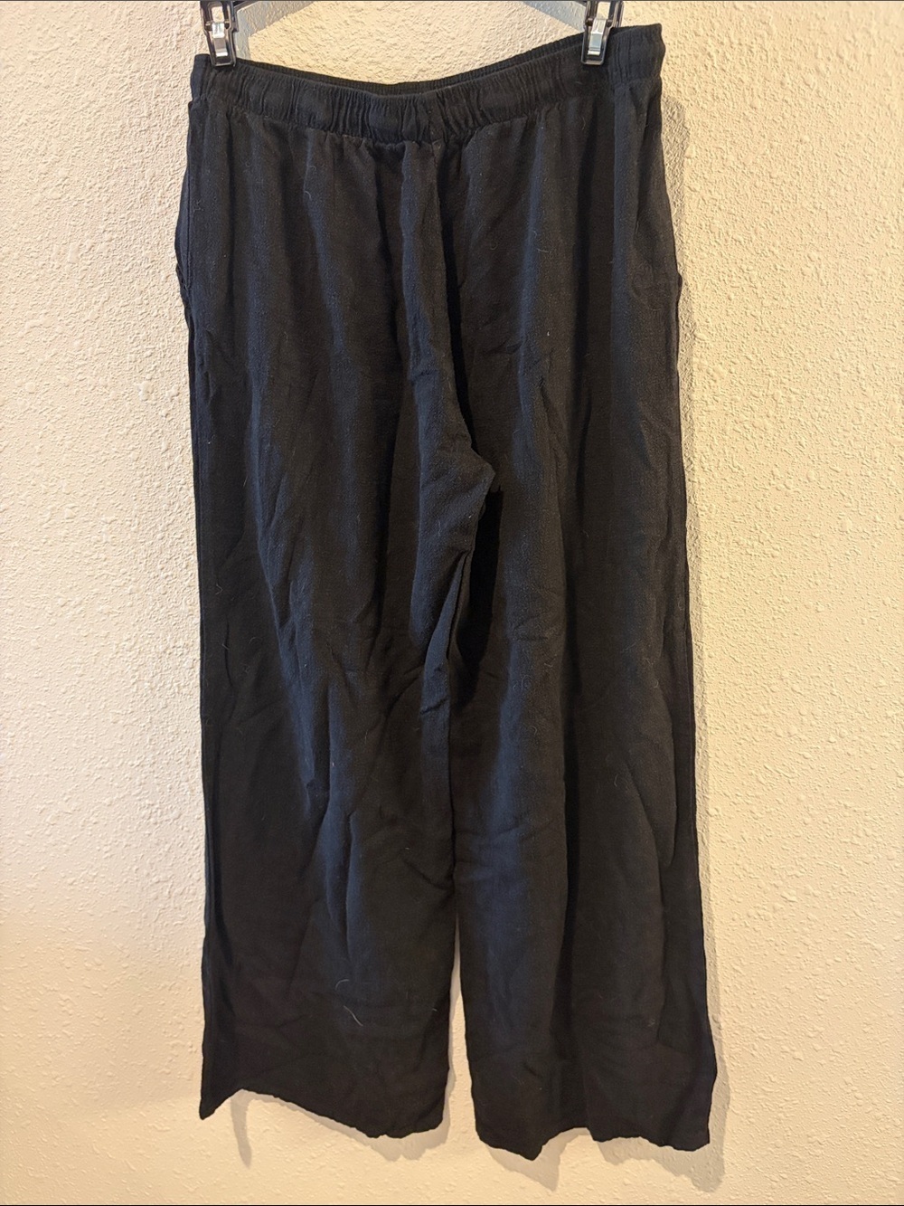 Stradivarius Classic Black Drawstring Pants - Picture 3 of 3